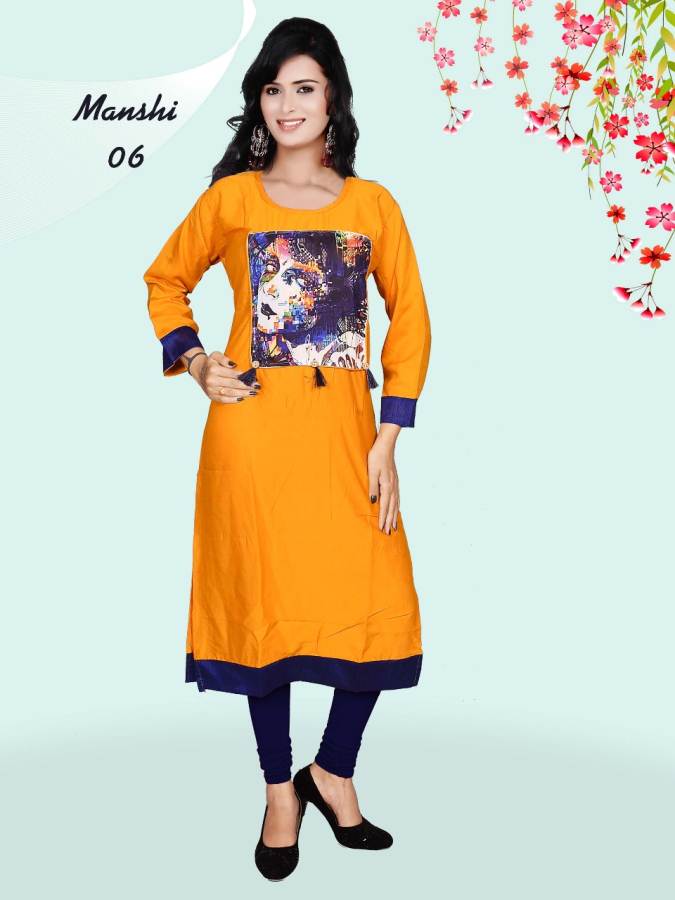 M-Manshi Vol-1 Daily Casual Wear Rayon Kurtis Collection